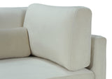 Julia Modular Corner Chair - Cozy Velvet Seating with Custom Gold & Chrome Legs for Modern Living Spaces