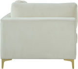 Julia Modular Corner Chair - Cozy Velvet Seating with Custom Gold & Chrome Legs for Modern Living Spaces