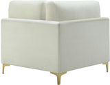Julia Modular Corner Chair - Cozy Velvet Seating with Custom Gold & Chrome Legs for Modern Living Spaces