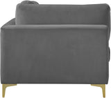 Julia Modular Corner Chair - Cozy Velvet Seating with Custom Gold & Chrome Legs for Modern Living Spaces