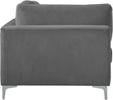 Julia Modular Corner Chair - Cozy Velvet Seating with Custom Gold & Chrome Legs for Modern Living Spaces
