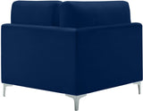 Julia Modular Corner Chair - Cozy Velvet Seating with Custom Gold & Chrome Legs for Modern Living Spaces