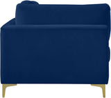 Julia Modular Corner Chair - Cozy Velvet Seating with Custom Gold & Chrome Legs for Modern Living Spaces
