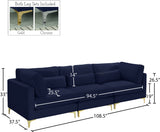 Julia Contemporary Modular Sofa - Soft Velvet Comfort with Customizable Gold & Chrome Legs