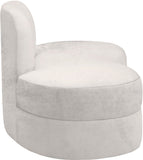 Mitzy Contemporary Loveseat – Elegant Kidney-Shaped Design for Modern Living Spaces and Comfort