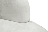 Mitzy Contemporary Loveseat – Elegant Kidney-Shaped Design for Modern Living Spaces and Comfort