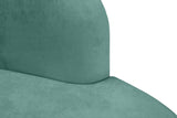 Mitzy Contemporary Loveseat – Elegant Kidney-Shaped Design for Modern Living Spaces and Comfort