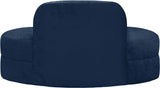 Mitzy Contemporary Loveseat – Elegant Kidney-Shaped Design for Modern Living Spaces and Comfort