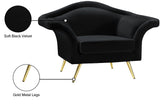 Lips Velvet Chair - Luxurious Boudoir-Inspired Design with Gold Metal Legs for Modern Living Spaces