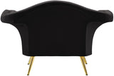 Lips Velvet Chair - Luxurious Boudoir-Inspired Design with Gold Metal Legs for Modern Living Spaces