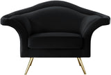 Lips Velvet Chair - Luxurious Boudoir-Inspired Design with Gold Metal Legs for Modern Living Spaces