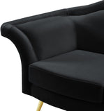 Lips Velvet Chair - Luxurious Boudoir-Inspired Design with Gold Metal Legs for Modern Living Spaces