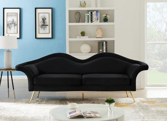Lips Velvet Sofa - Stunning Contemporary Design with Elegant Gold Legs for Luxurious Living Room Style