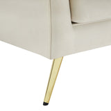 Lips Velvet Chair - Luxurious Boudoir-Inspired Design with Gold Metal Legs for Modern Living Spaces