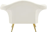 Lips Velvet Chair - Luxurious Boudoir-Inspired Design with Gold Metal Legs for Modern Living Spaces
