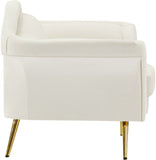 Lips Velvet Chair - Luxurious Boudoir-Inspired Design with Gold Metal Legs for Modern Living Spaces