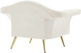 Lips Velvet Chair - Luxurious Boudoir-Inspired Design with Gold Metal Legs for Modern Living Spaces