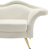 Lips Velvet Chair - Luxurious Boudoir-Inspired Design with Gold Metal Legs for Modern Living Spaces