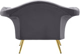 Lips Velvet Chair - Luxurious Boudoir-Inspired Design with Gold Metal Legs for Modern Living Spaces