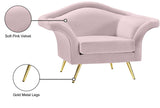 Lips Velvet Chair - Luxurious Boudoir-Inspired Design with Gold Metal Legs for Modern Living Spaces