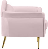 Lips Velvet Chair - Luxurious Boudoir-Inspired Design with Gold Metal Legs for Modern Living Spaces