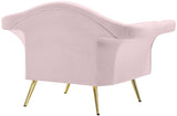 Lips Velvet Chair - Luxurious Boudoir-Inspired Design with Gold Metal Legs for Modern Living Spaces
