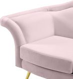 Lips Velvet Chair - Luxurious Boudoir-Inspired Design with Gold Metal Legs for Modern Living Spaces