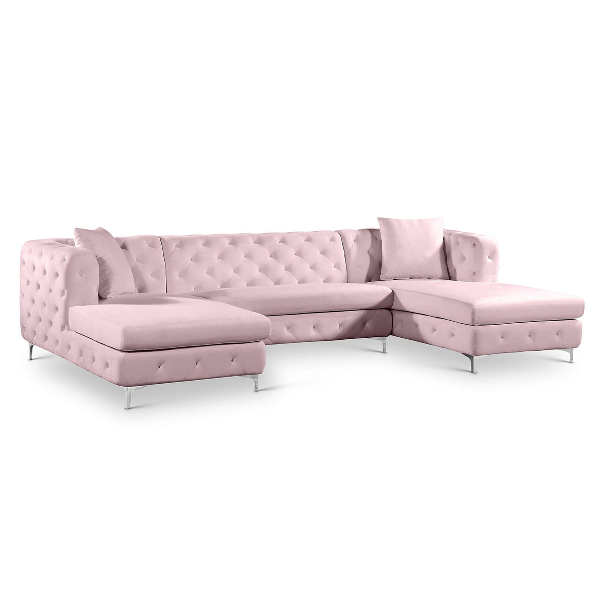 Gail Velvet 3pc. Sectional