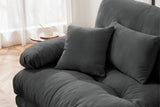 CLOUDIES 94" Loveseat with 2 Ottomans