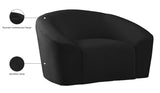 Riley Velvet Contemporary Chair - Elegant Design for Modern Living Spaces with Cloud-Like Comfort