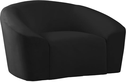 Riley Velvet Contemporary Chair - Elegant Design for Modern Living Spaces with Cloud-Like Comfort