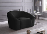 Riley Velvet Contemporary Chair - Elegant Design for Modern Living Spaces with Cloud-Like Comfort