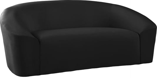 Riley Contemporary Loveseat in Soft Velvet - Modern Design for Stylish Living Rooms & Comfort