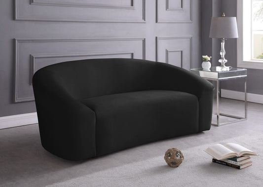 Riley Contemporary Loveseat in Soft Velvet - Modern Design for Stylish Living Rooms & Comfort