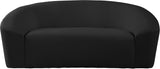 Riley Contemporary Loveseat in Soft Velvet - Modern Design for Stylish Living Rooms & Comfort