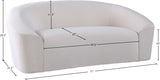 Riley Contemporary Loveseat in Soft Velvet - Modern Design for Stylish Living Rooms & Comfort