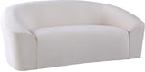 Riley Contemporary Loveseat in Soft Velvet - Modern Design for Stylish Living Rooms & Comfort