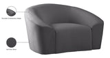 Riley Velvet Contemporary Chair - Elegant Design for Modern Living Spaces with Cloud-Like Comfort