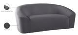 Riley Contemporary Loveseat in Soft Velvet - Modern Design for Stylish Living Rooms & Comfort