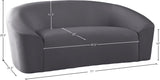 Riley Contemporary Loveseat in Soft Velvet - Modern Design for Stylish Living Rooms & Comfort