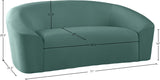 Riley Contemporary Loveseat in Soft Velvet - Modern Design for Stylish Living Rooms & Comfort