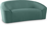 Riley Contemporary Loveseat in Soft Velvet - Modern Design for Stylish Living Rooms & Comfort