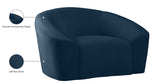 Riley Velvet Contemporary Chair - Elegant Design for Modern Living Spaces with Cloud-Like Comfort
