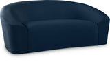 Riley Contemporary Loveseat in Soft Velvet - Modern Design for Stylish Living Rooms & Comfort