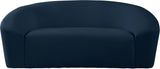 Riley Contemporary Loveseat in Soft Velvet - Modern Design for Stylish Living Rooms & Comfort
