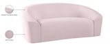 Riley Contemporary Loveseat in Soft Velvet - Modern Design for Stylish Living Rooms & Comfort