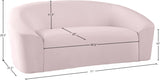 Riley Contemporary Loveseat in Soft Velvet - Modern Design for Stylish Living Rooms & Comfort