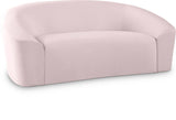Riley Contemporary Loveseat in Soft Velvet - Modern Design for Stylish Living Rooms & Comfort