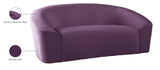 Riley Contemporary Loveseat in Soft Velvet - Modern Design for Stylish Living Rooms & Comfort