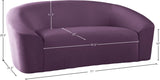 Riley Contemporary Loveseat in Soft Velvet - Modern Design for Stylish Living Rooms & Comfort